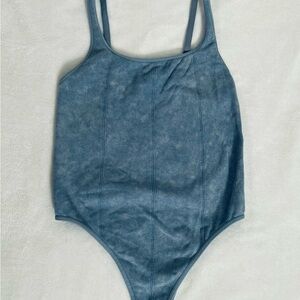 Chic Denim Blue Women's Bodysuit